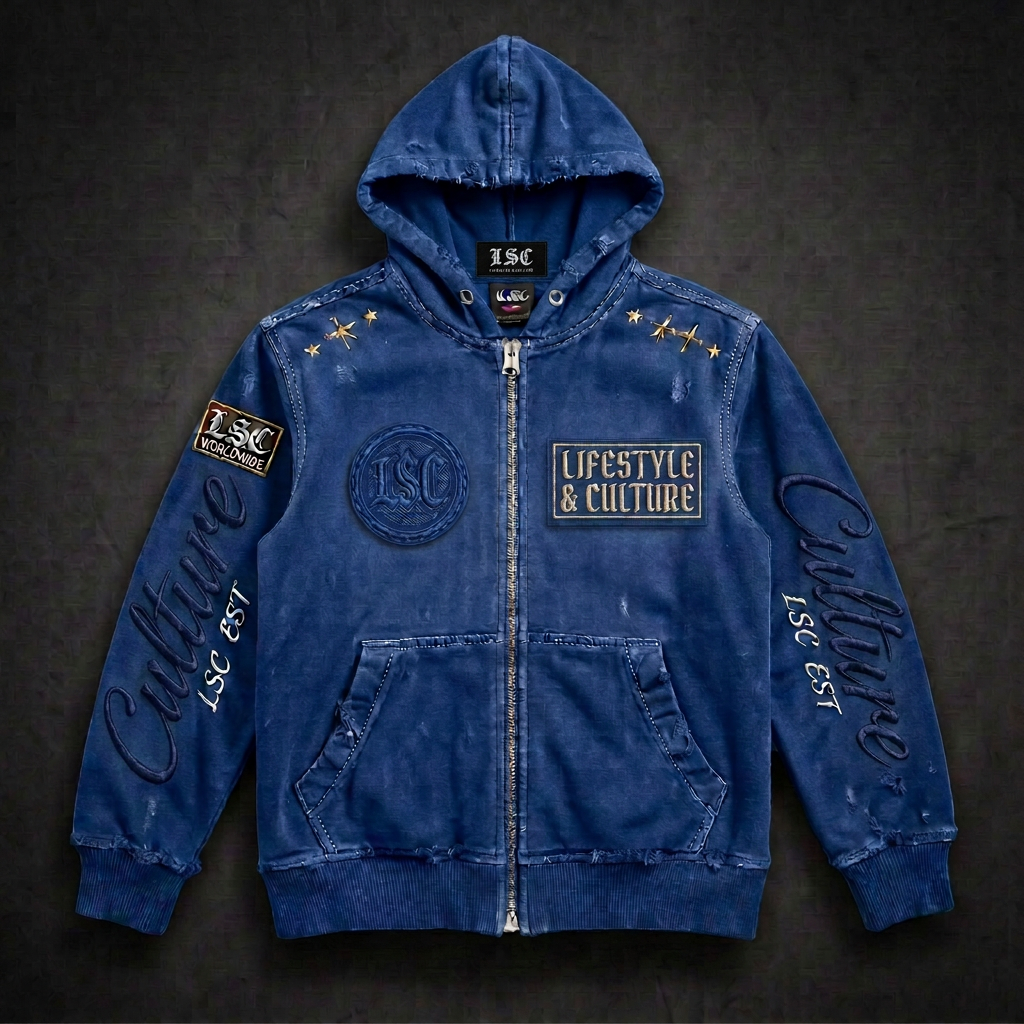 LSC Culture Zip Hoodie / Royal Blue