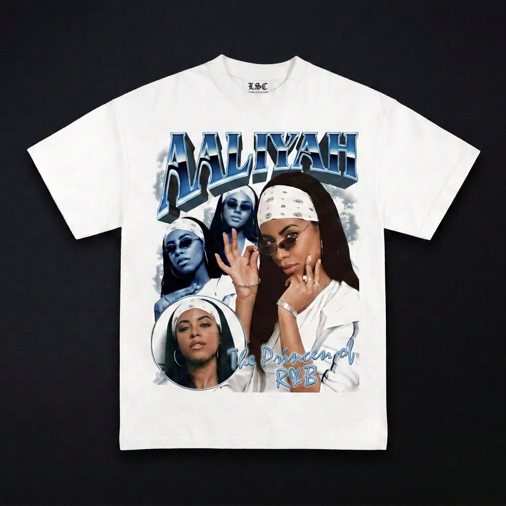 Aaliyah Graphic Tee / White