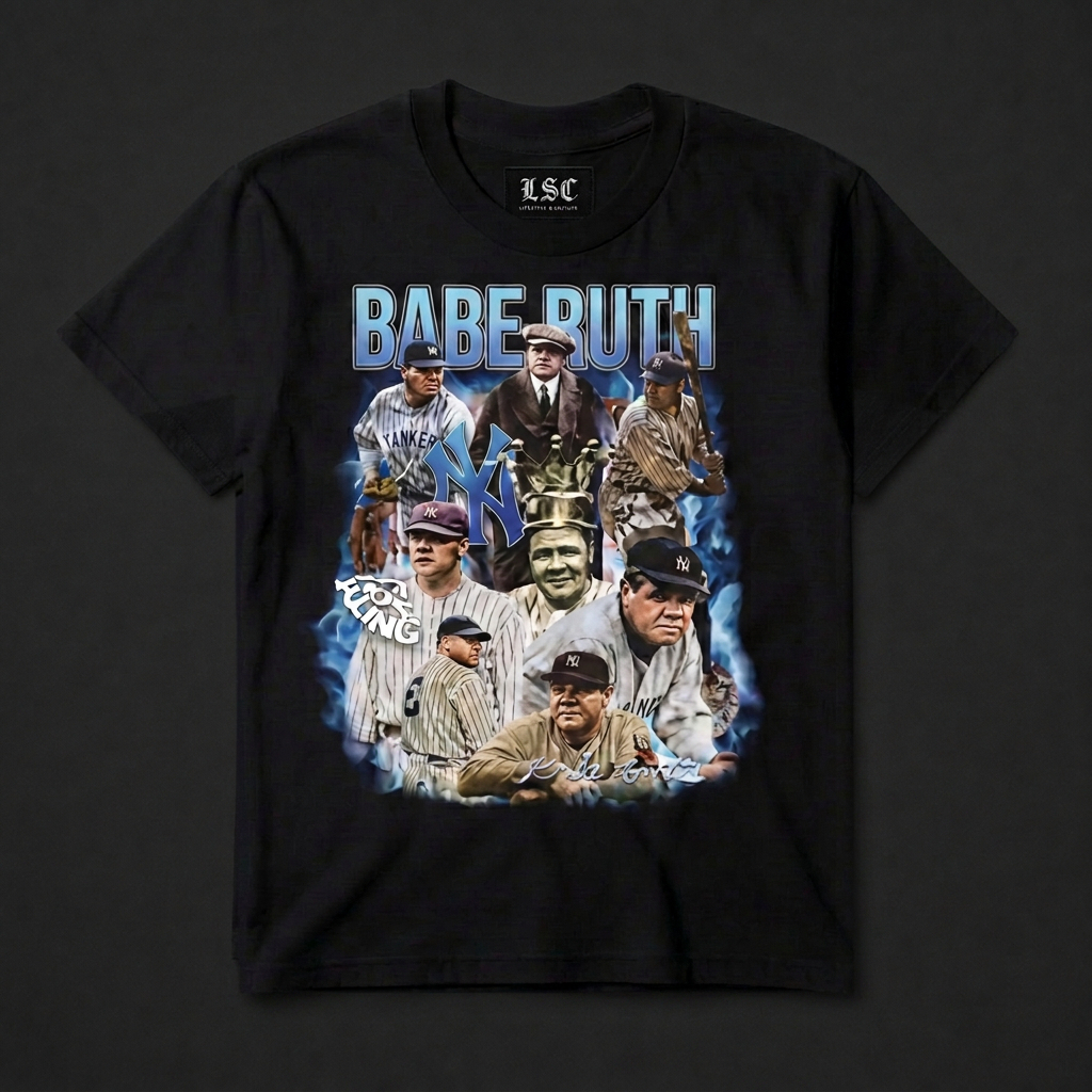 Babe Ruth Graphic Tee / Black
