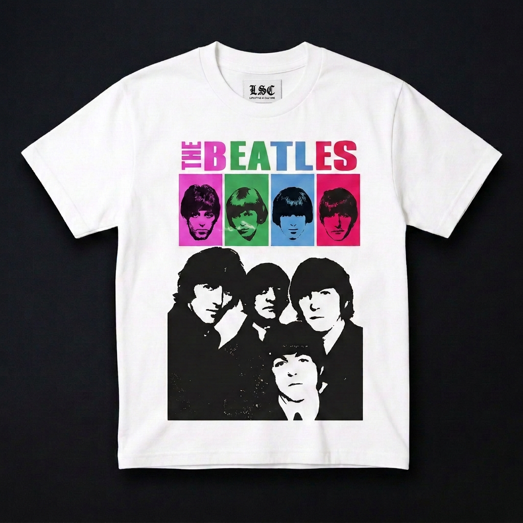 The Beatles Graphic Tee / White