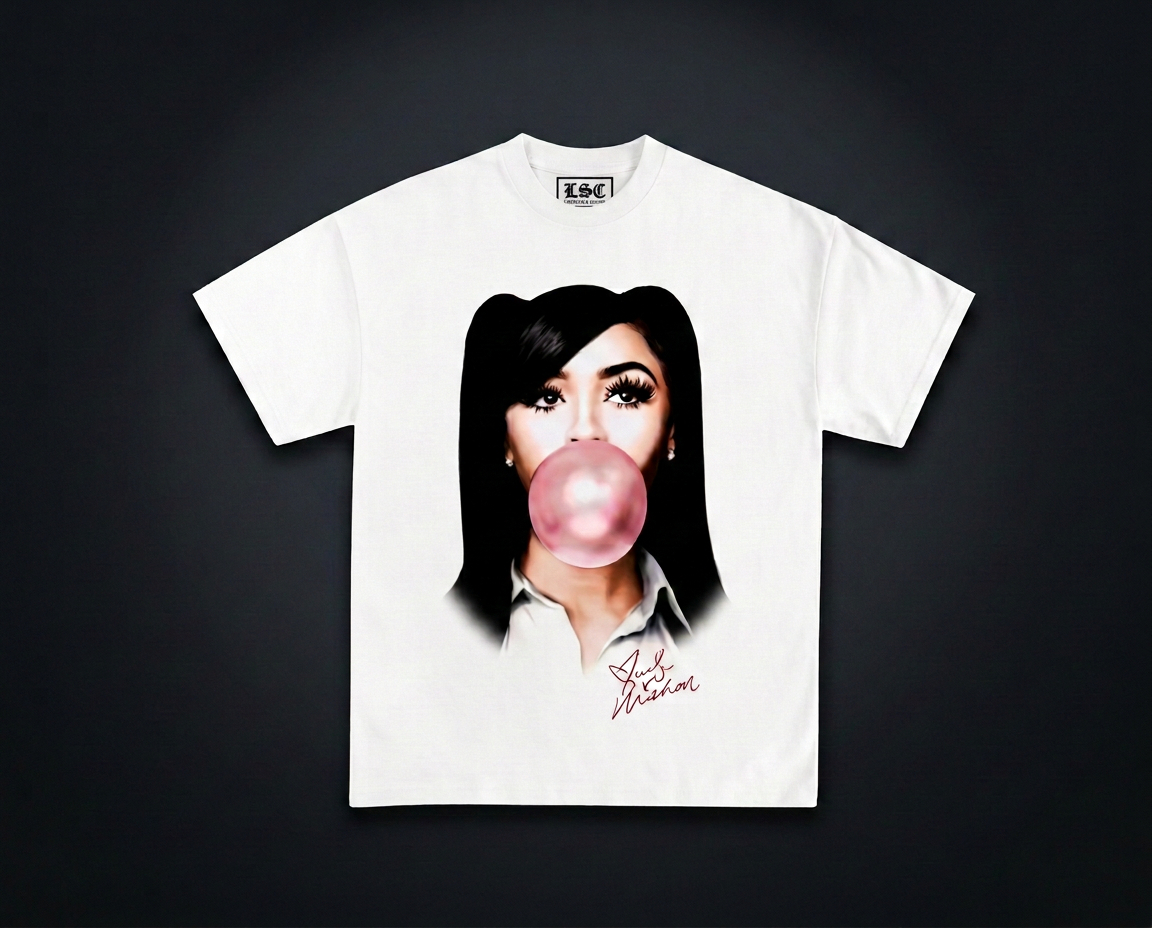 Cardi B Graphic Tee / White