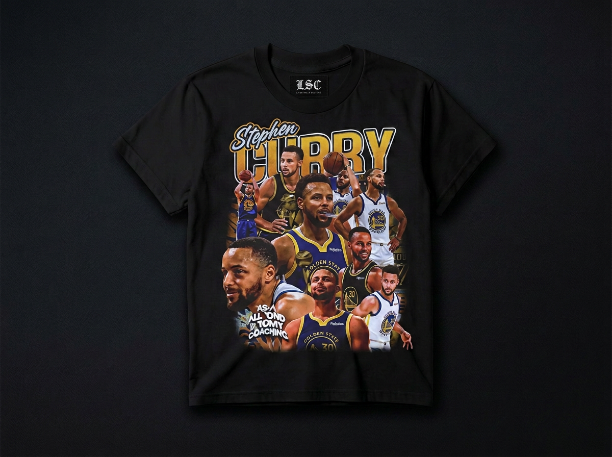 Steph Curry Graphic Tee / Black