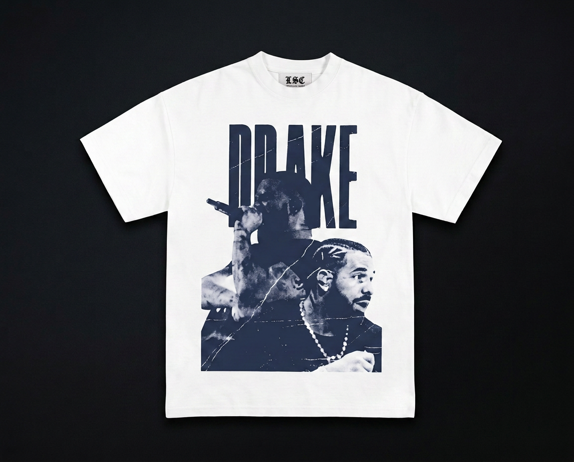 Drake Graphic Tee / White