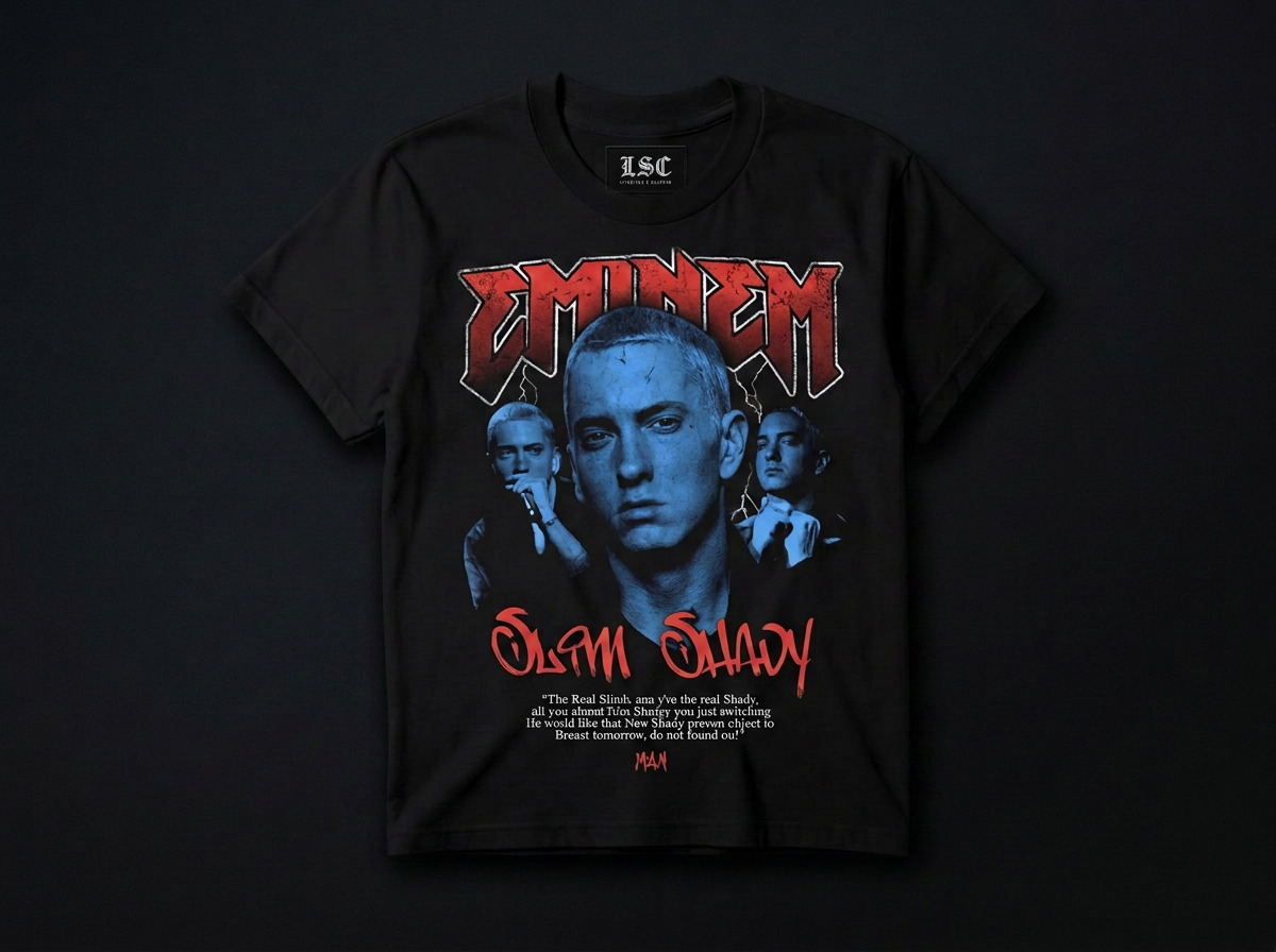Eminem Slim Shady Graphic Tee / Black
