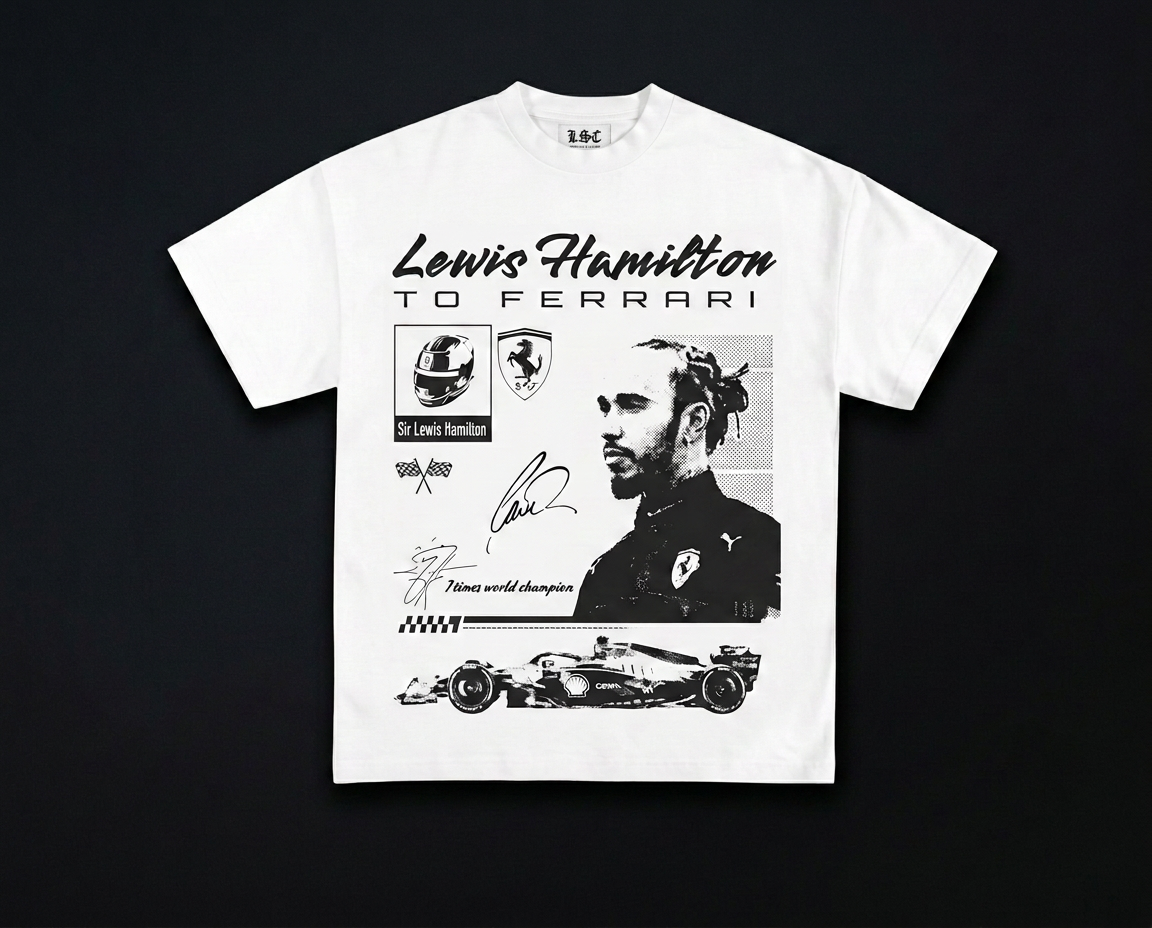 Lewis Hamilton Graphic Tee / White