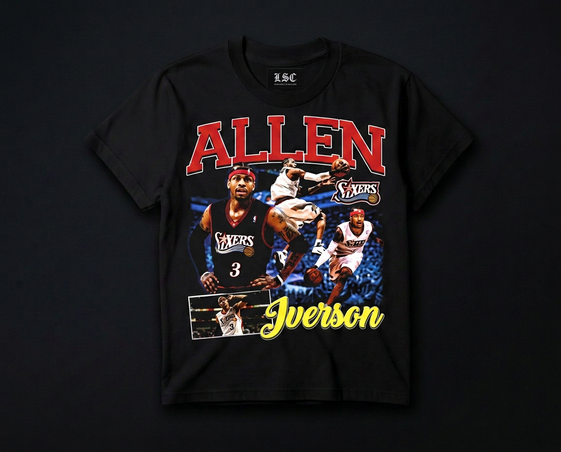 Allen Iverson Graphic Tee / Black