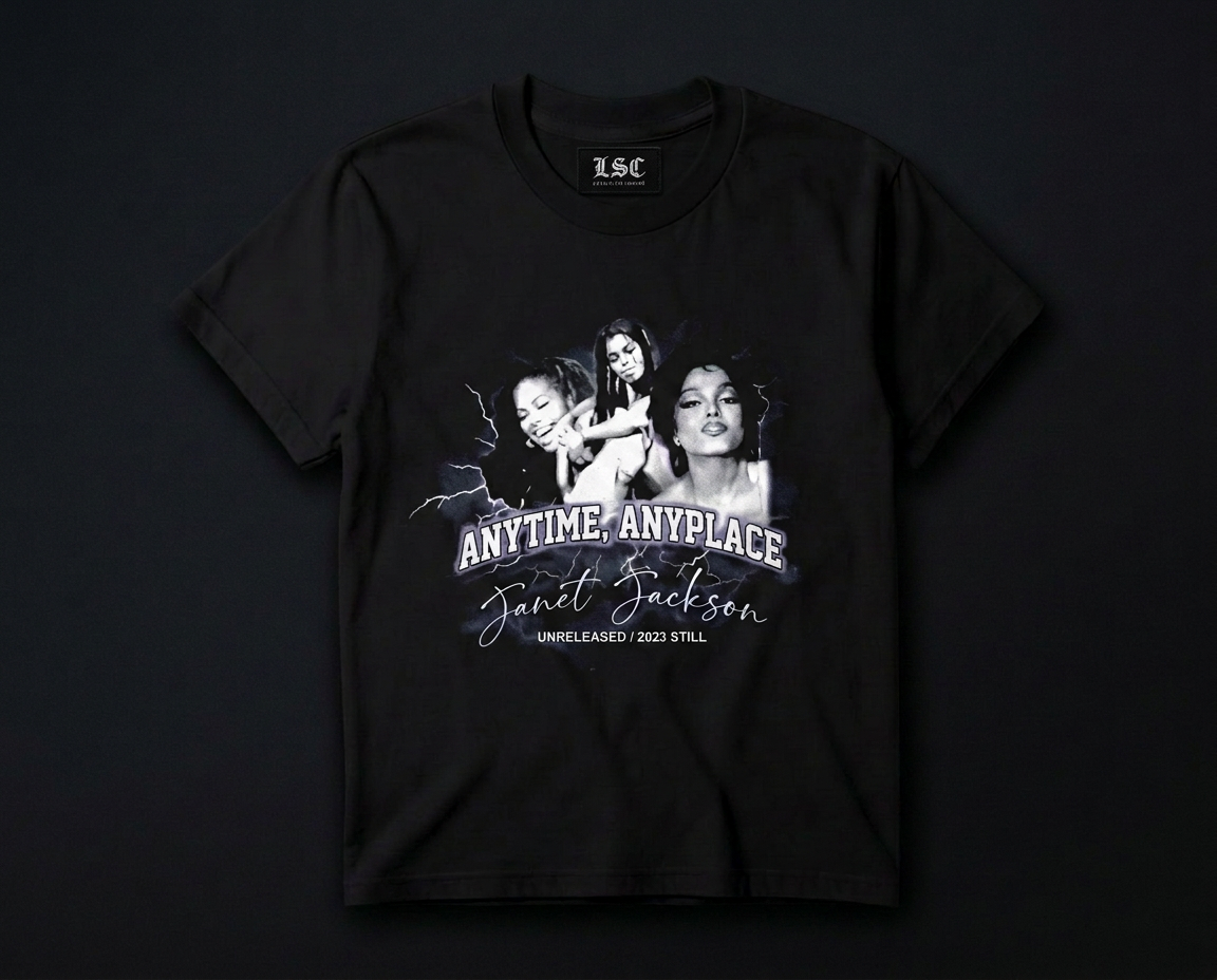Janet Jackson Graphic Tee / Black