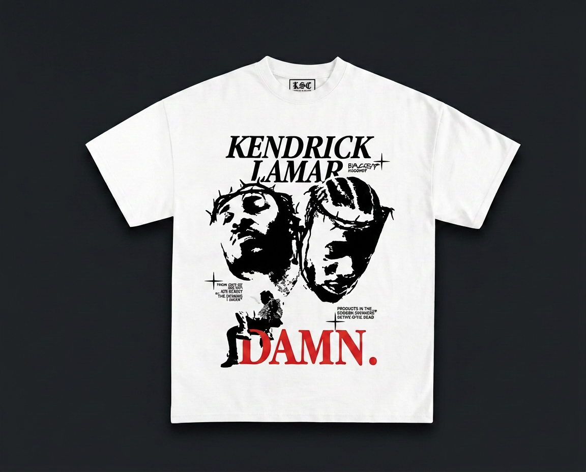 Kendrick Lamar Graphic Tee / White