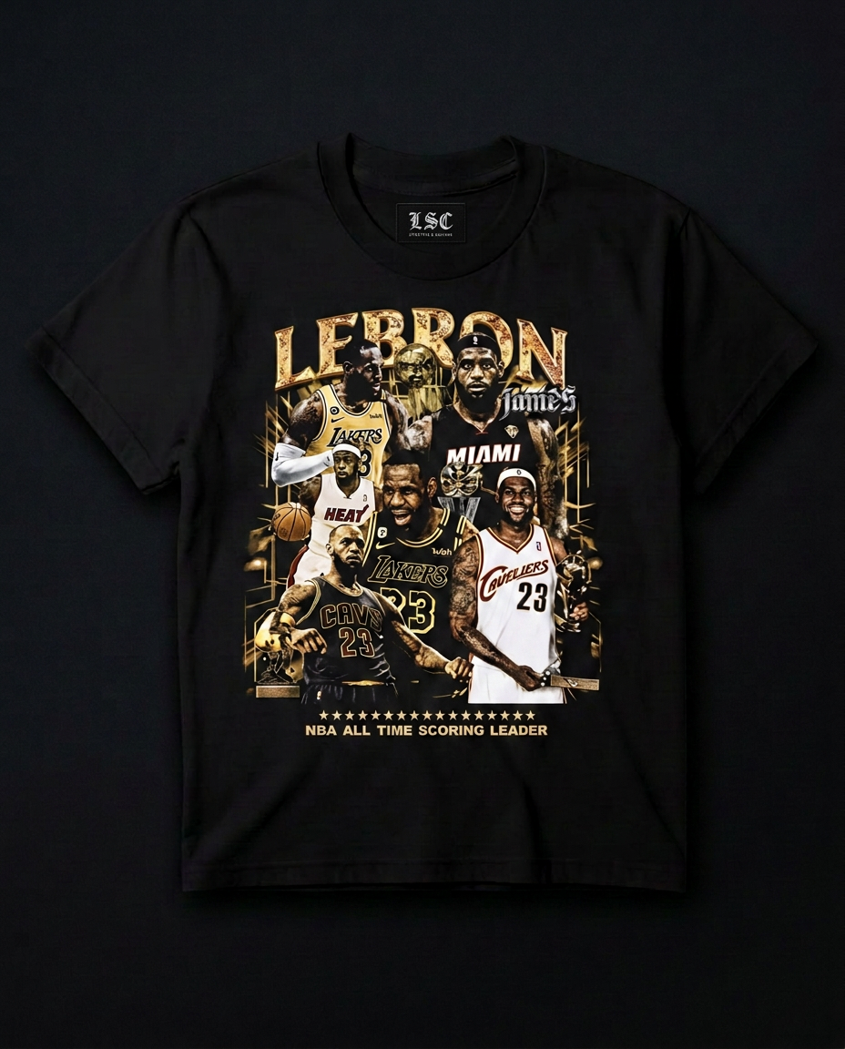 LeBron James Graphic Tee / Black