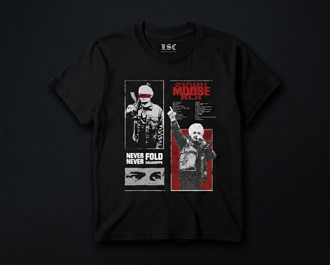 Never Fold Graphic Tee / Black