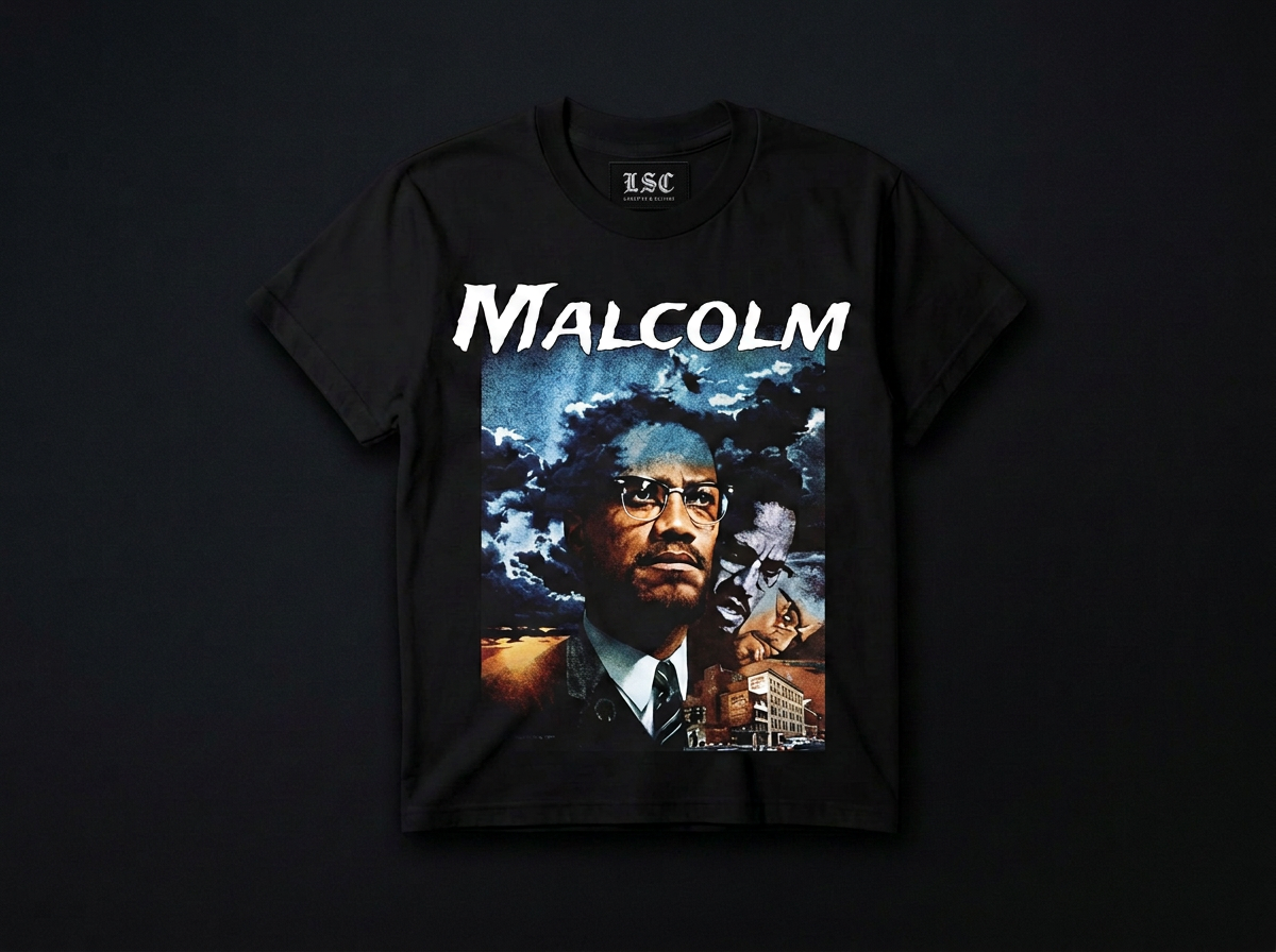 Malcolm X Graphic Tee / Black