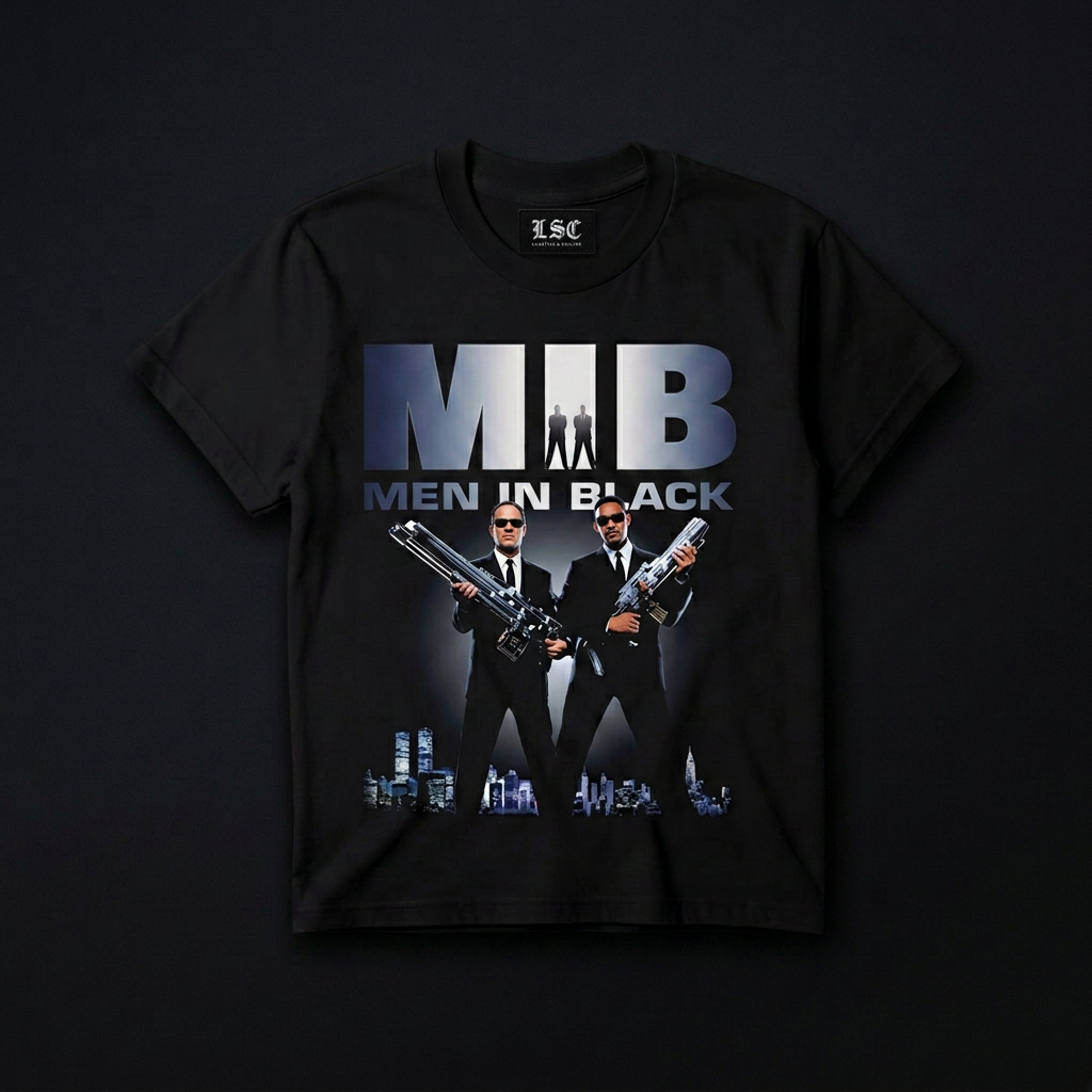 Men In Black Graphic Tee / Black