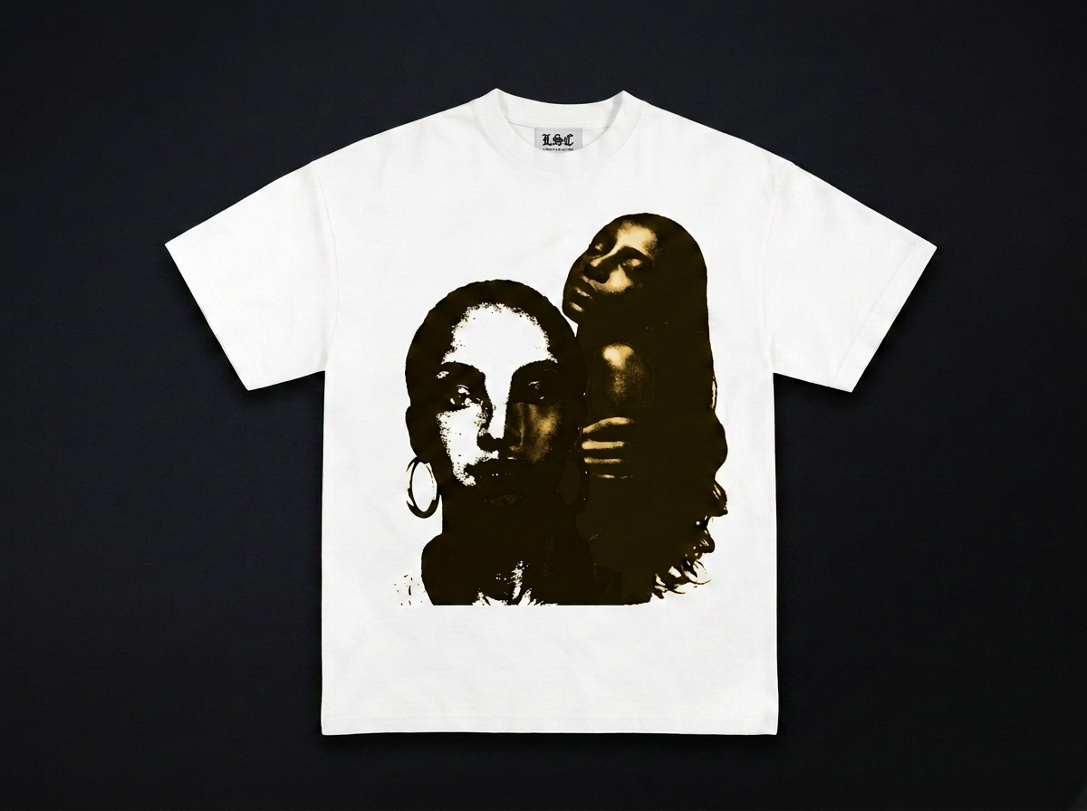 Nicki Portrait Graphic Tee / White