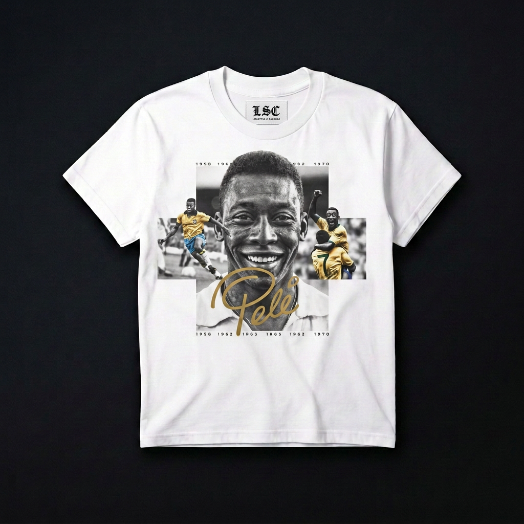 Pele Graphic Tee / White