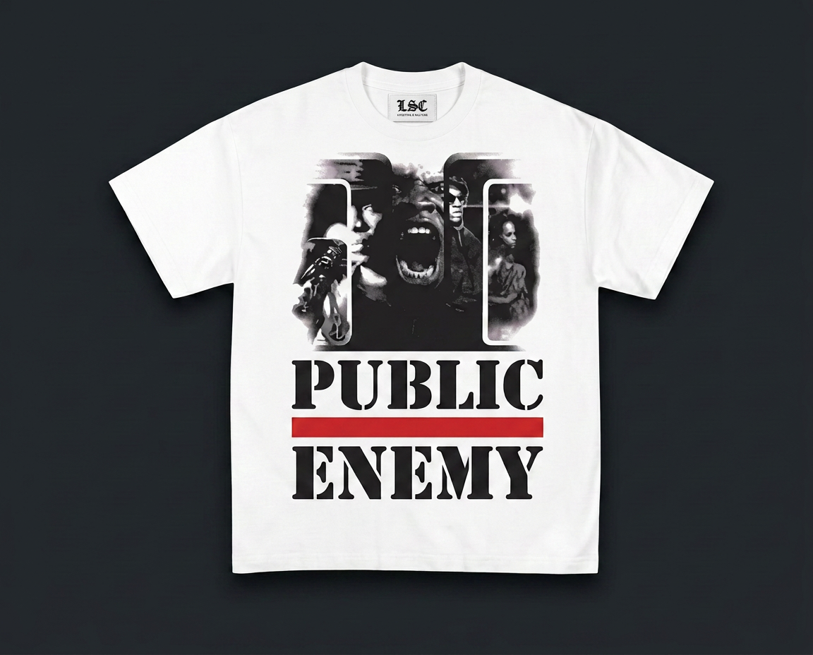 Public Enemy Graphic Tee / White
