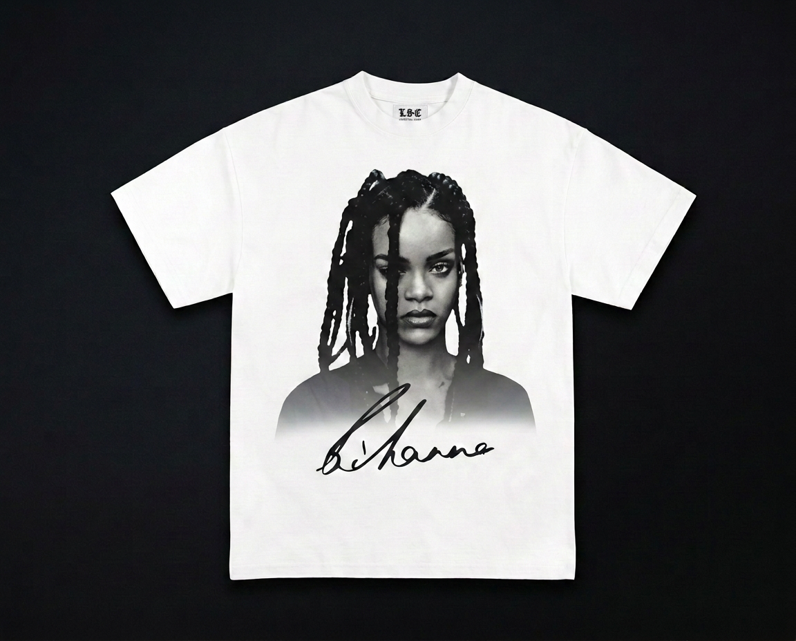 Rihanna Graphic Tee / White