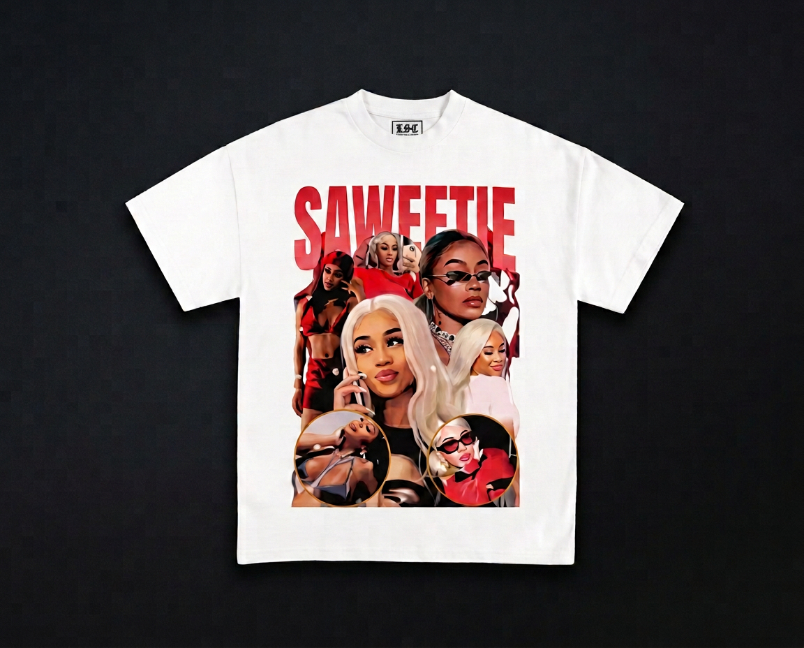 Saweetie Graphic Tee / White