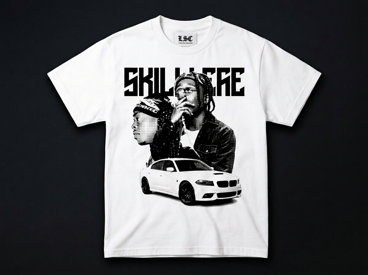 Skillibeng Graphic Tee / White