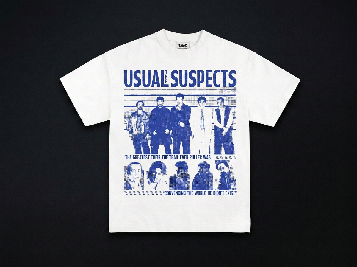 The Usual Suspects Graphic Tee / White