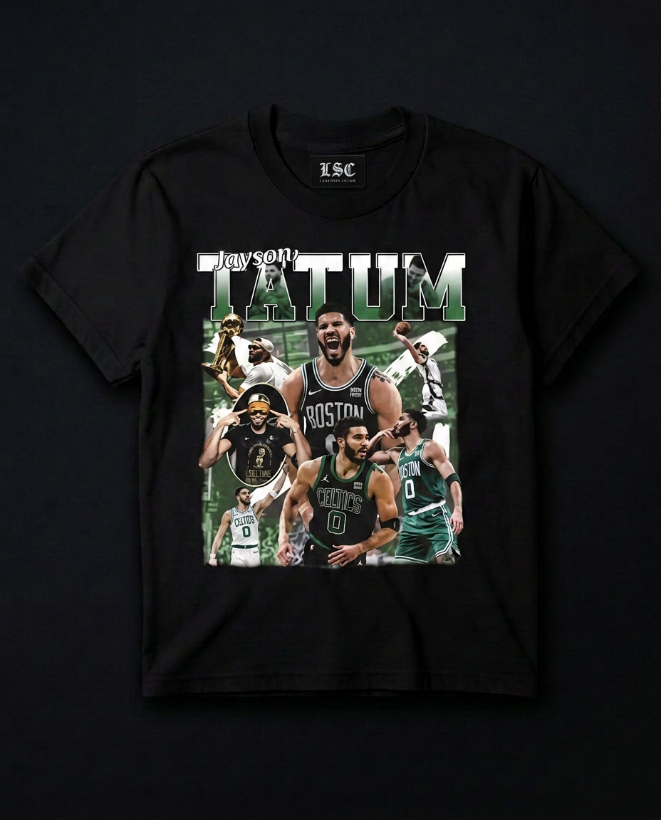 Jayson Tatum Graphic Tee / Black