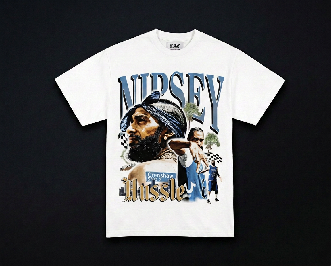 Nipsey Hussle Graphic Tee / White