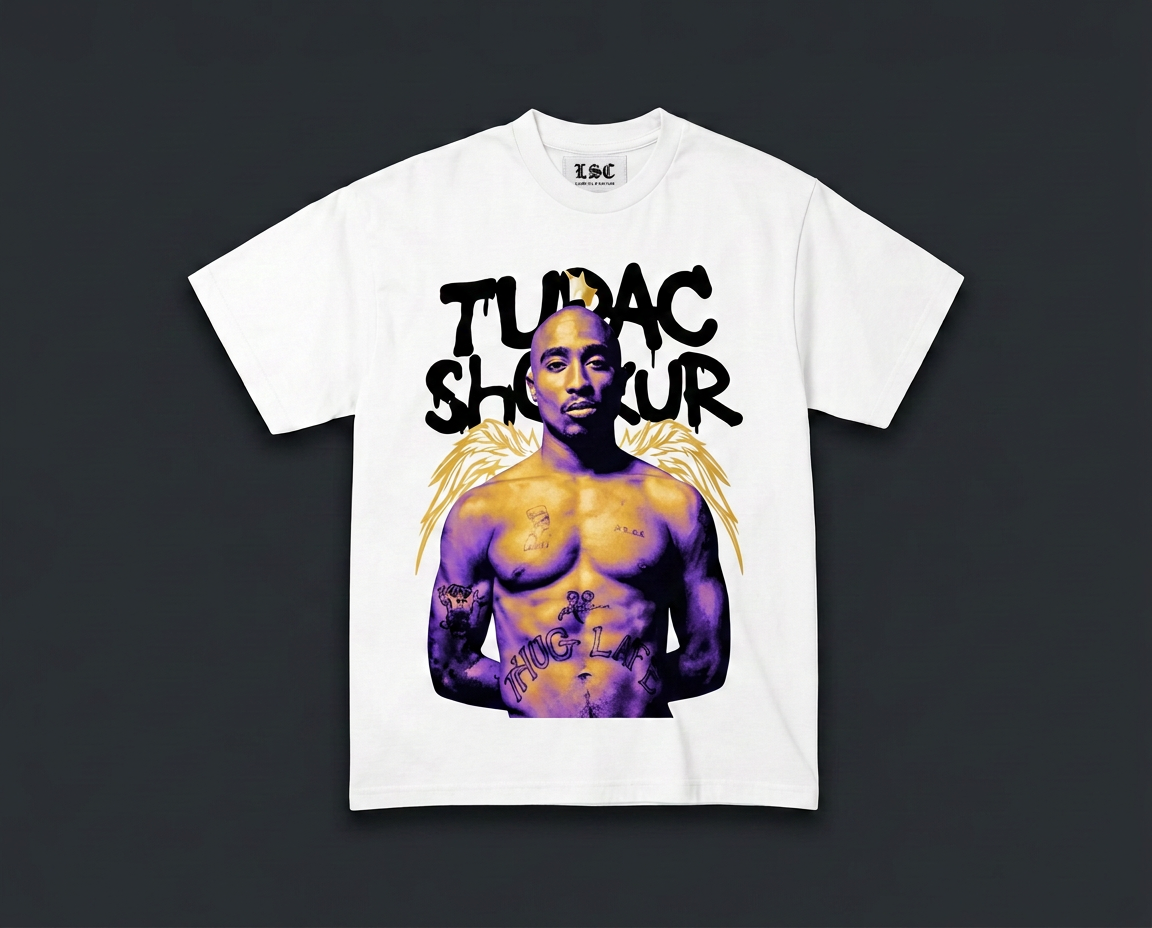 Tupac Graphic Tee / White
