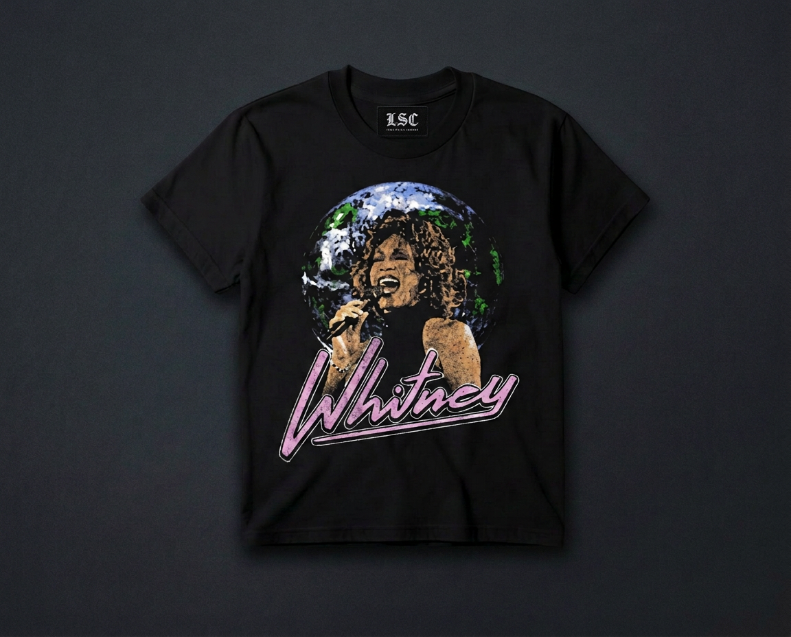 Whitney Houston Graphic Tee / Black