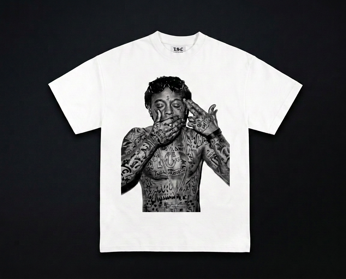 Lil Wayne Graphic Tee / White